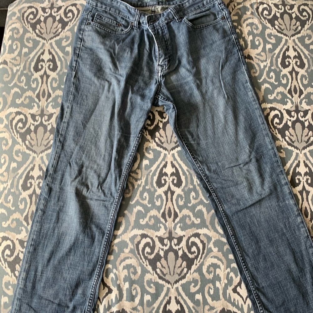 Calvin Klein Slim Straight Jeans 33W 32L Navy